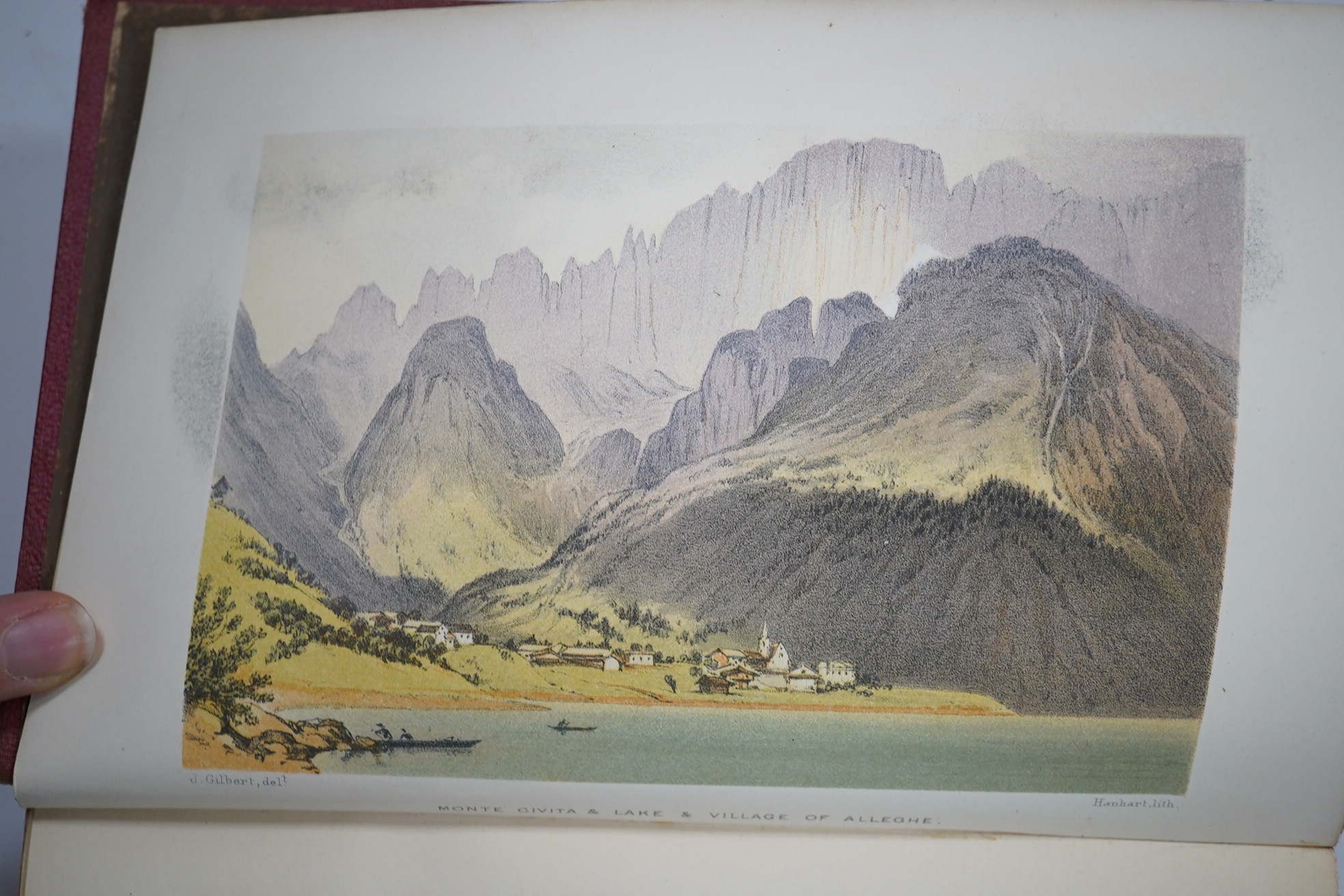 Gilbert, Josiah & Churchill. G.C. - The Dolomite Mountains. Excursions through Tyrol, Carinthia, Carniola, and Friuli in 1861, 1862 and 1863, 2 coloured and folded maps